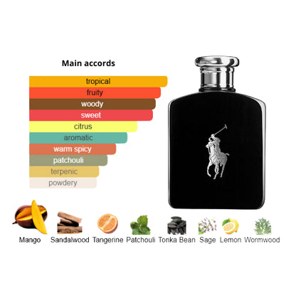 Ralph Lauren Polo Black 4.2 Oz EDT for Men