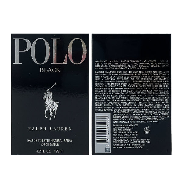 Ralph Lauren Polo Black 4.2 Oz EDT for Men