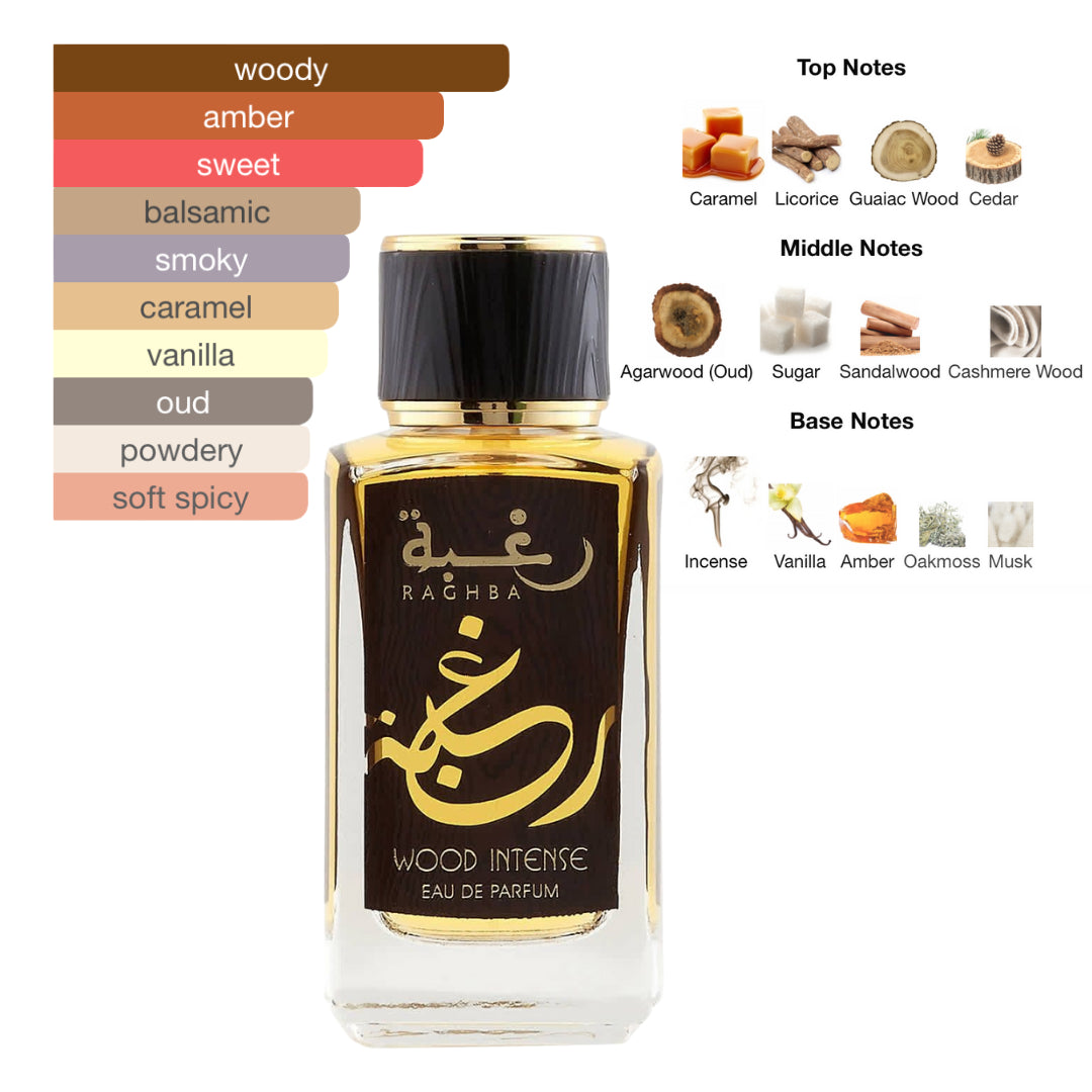 Lattafa Raghba Wood Intense 3.4 Oz Edp Unisex