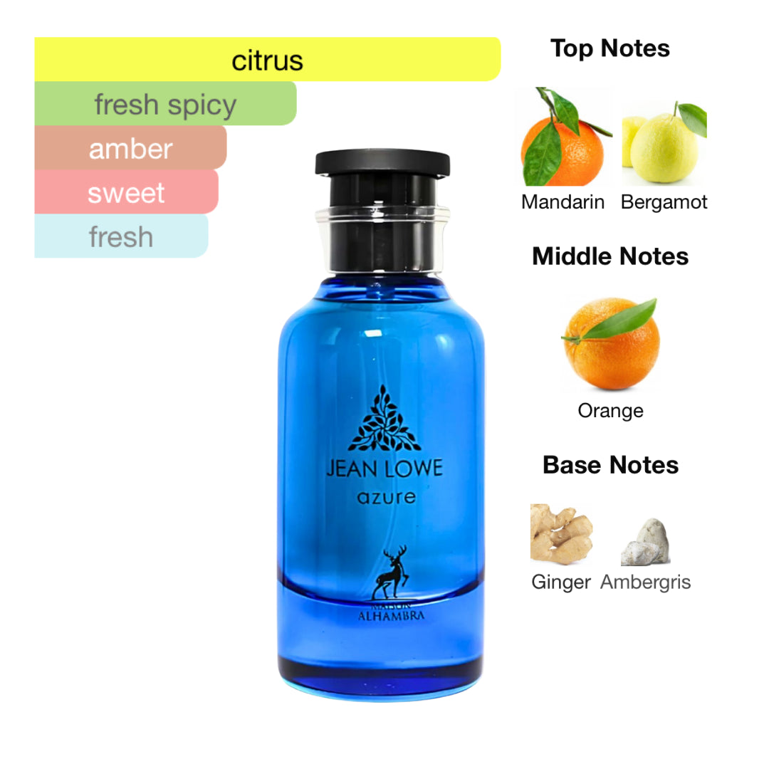 Maison Alhambra Jean Lowe Azure 3.4 Oz Edp Unisex