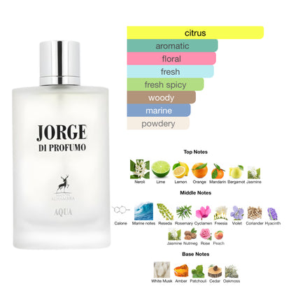 Maison Alhambra Jorge Di Profumo Aqua 3.4 Oz Edp Men