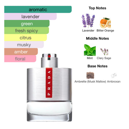 Prada Luna Rossa 3.4 Oz Edt Men