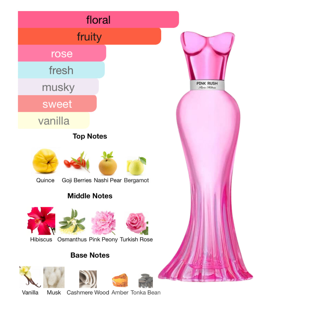 Paris Hilton Pink Rush 3.4 Oz Edp Women