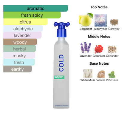 United Colors of Benetton Cold 3.3 Oz EDT for Men