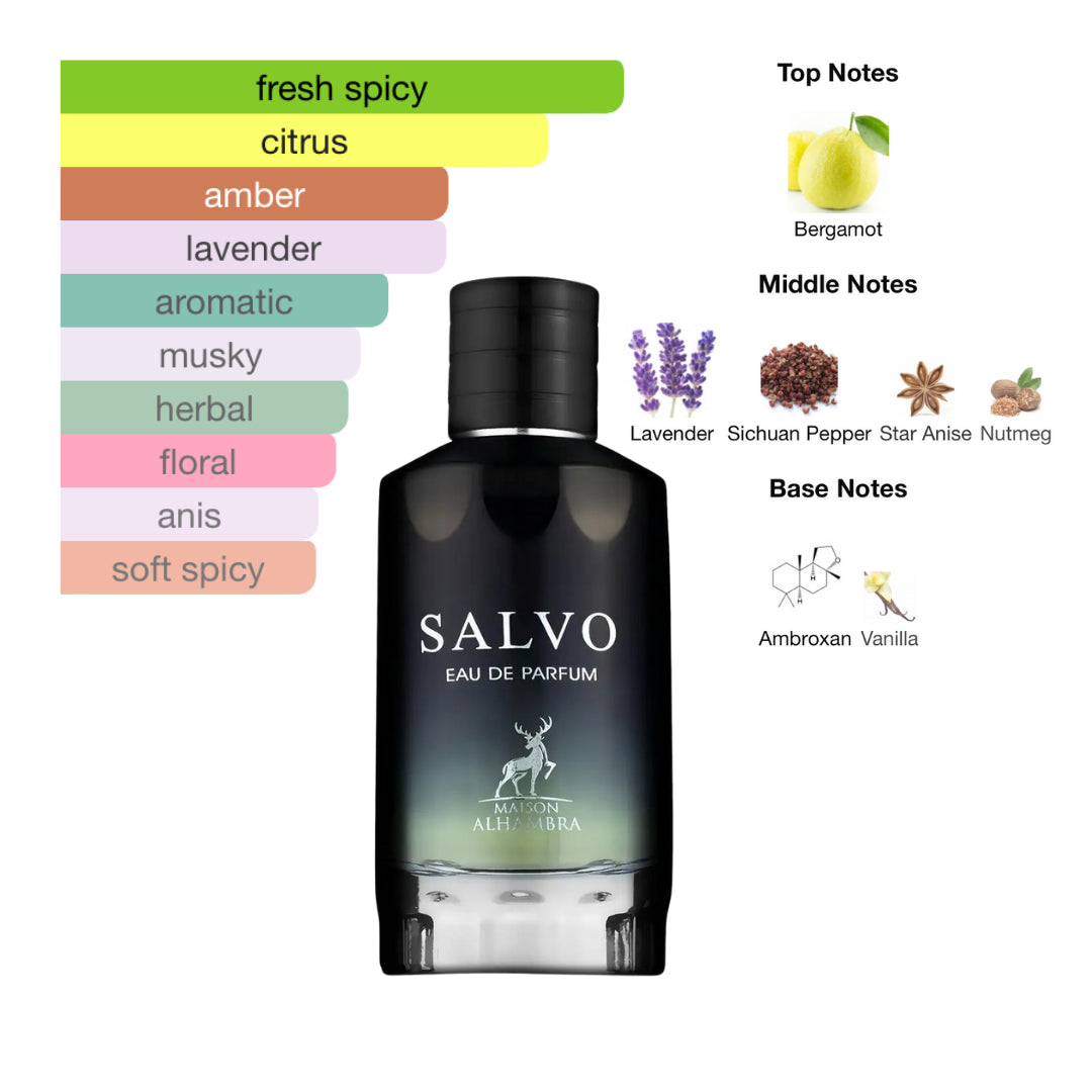 Maison Alhambra Salvo 3.4 Oz. Edp Men