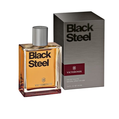 Victorinox Swiss Army Black Steel 3.4 Oz Edt Men