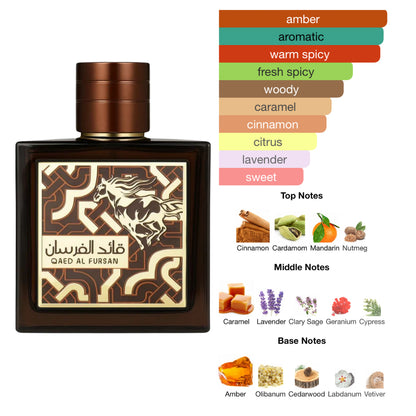 Lattafa Qaed Al Fursan Untamed 3.04 Oz EDP for Men