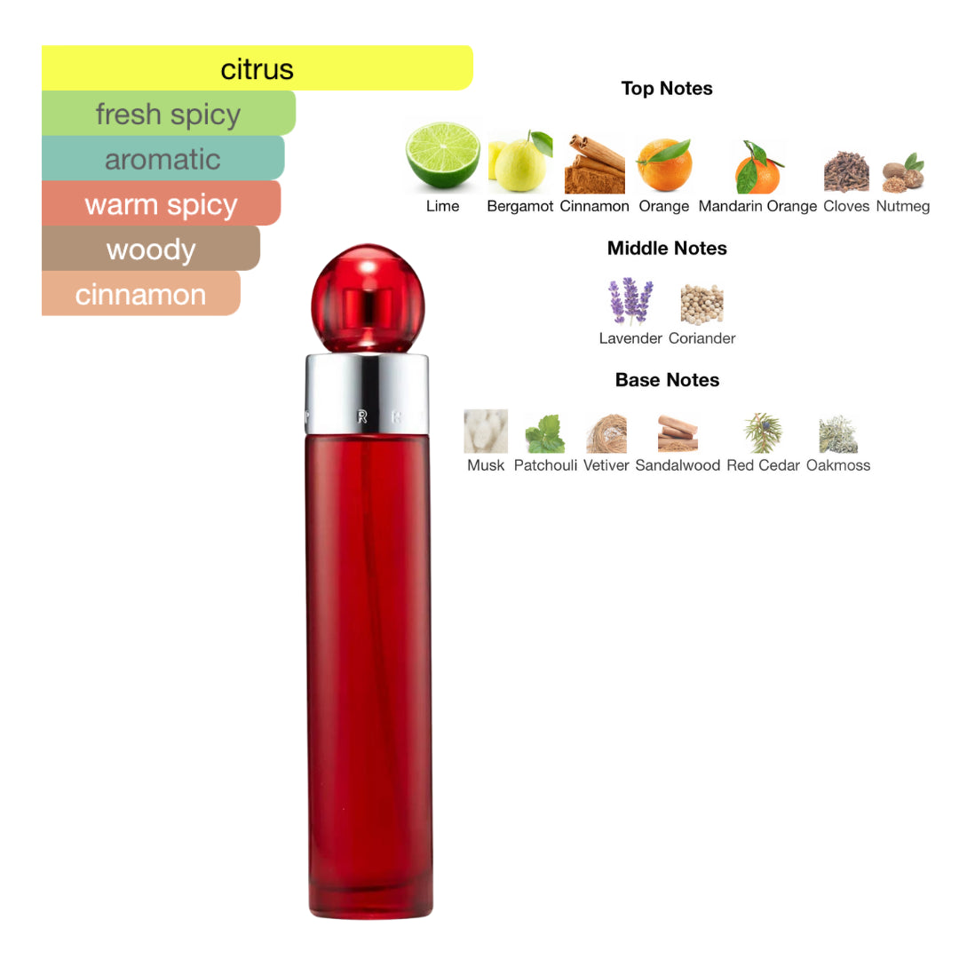 Perry Ellis 360 Red 3.4 Oz Edt Men