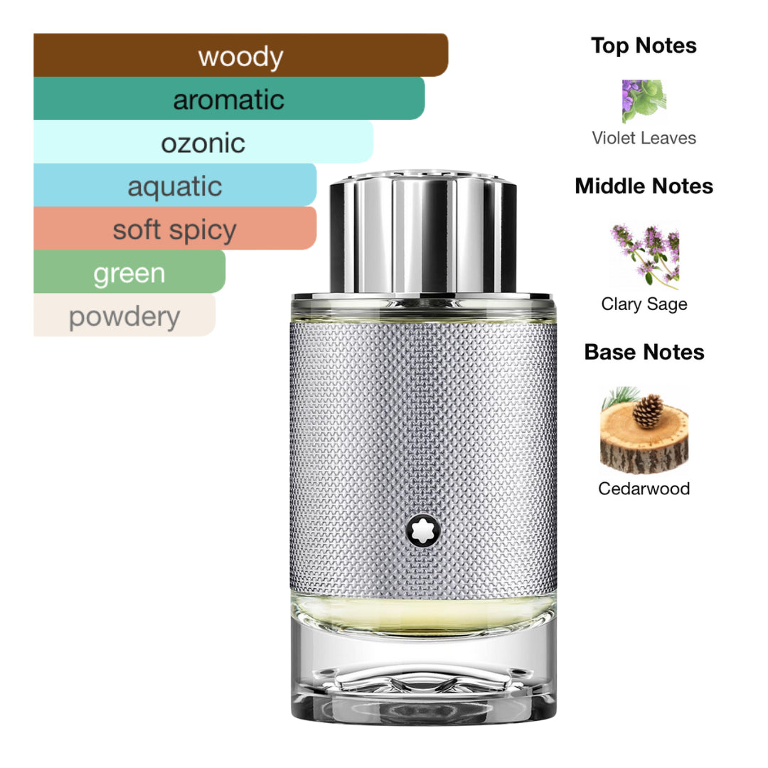 Mont Blanc Explorer Platinum 3.4 Oz Edp Men