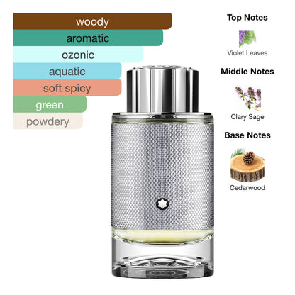 Mont Blanc Explorer Platinum 3.4 Oz Edp Men