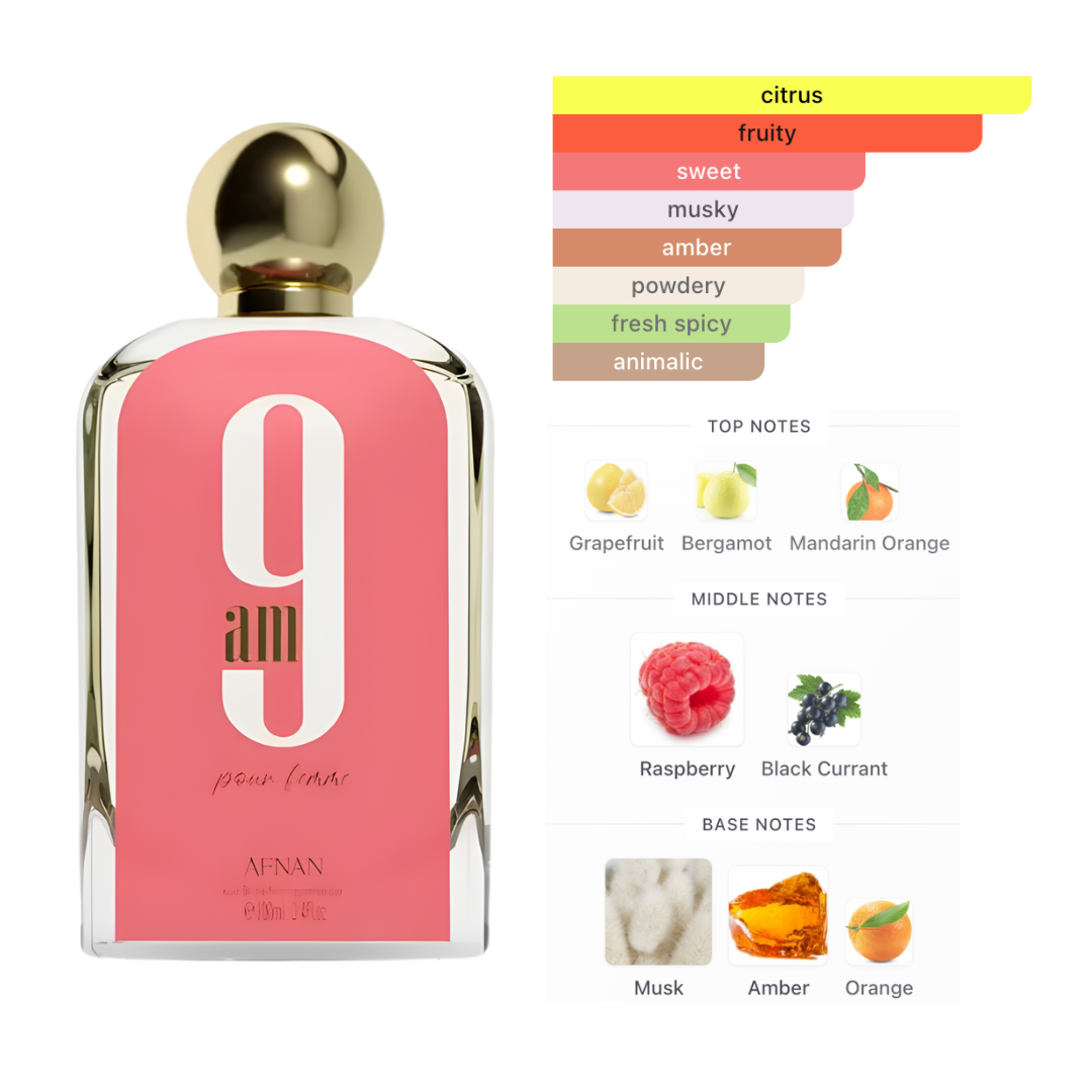 Afnan 9 Am 3.4 Oz EDP for Women