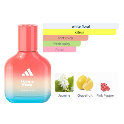 Adidas Vibes Happy Feels 3.4 Oz Edp Unisex