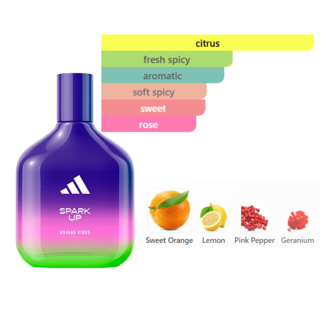 Adidas Vibes Spark Up 3.4 Oz Edp Unisex
