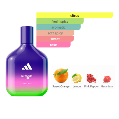 Adidas Vibes Spark Up 3.4 Oz Edp Unisex