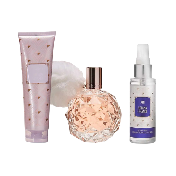Ariana Grande Set Ari 3.4 Oz Edp Women + 4.0 Body Mits + 3.4 Oz B/C