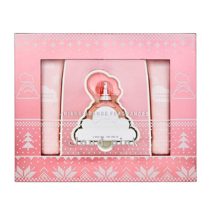 Ariana Grande Set Cloud Pink 3.4 Oz Edp + 3.4 Shower Gel + 3.4 Body Lotion Women