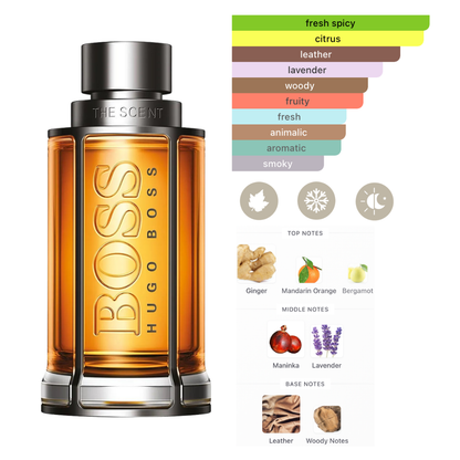 Hugo Boss Set The Scent ( 3 Pc ) 3.3 Oz Edt / Shower Gel 3.3 Oz / Deodorant  2.4 Oz  Men