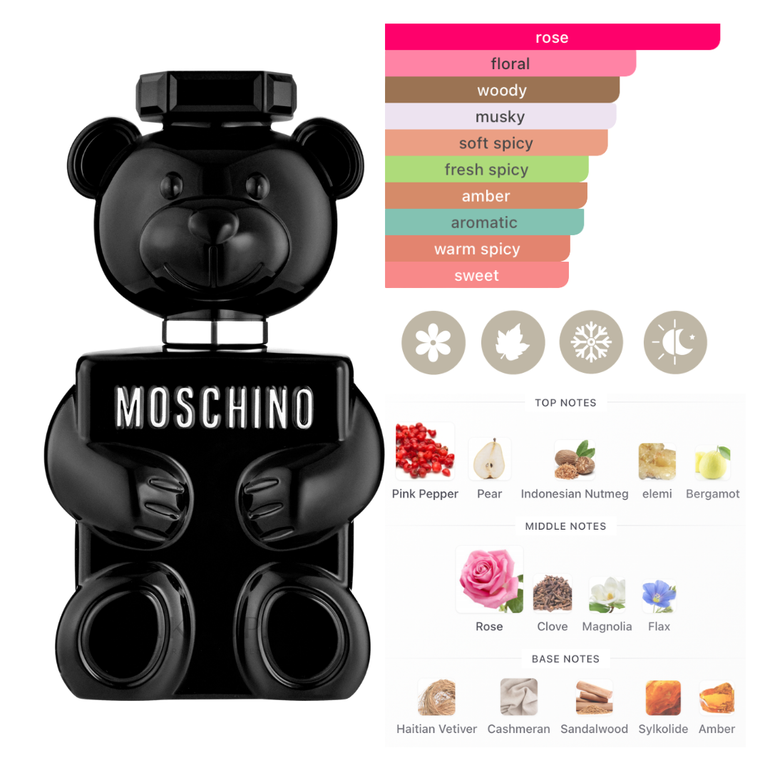 Moschino Set Toy Boy ( 3 Pc ) 3.4 Edp / 3.4 Shower Gel / 0.34 Oz Edt Men