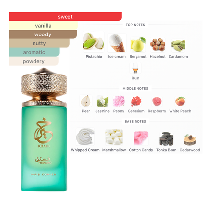 Paris Corner Khair Pistachio 3.4 Oz Edp Unisex