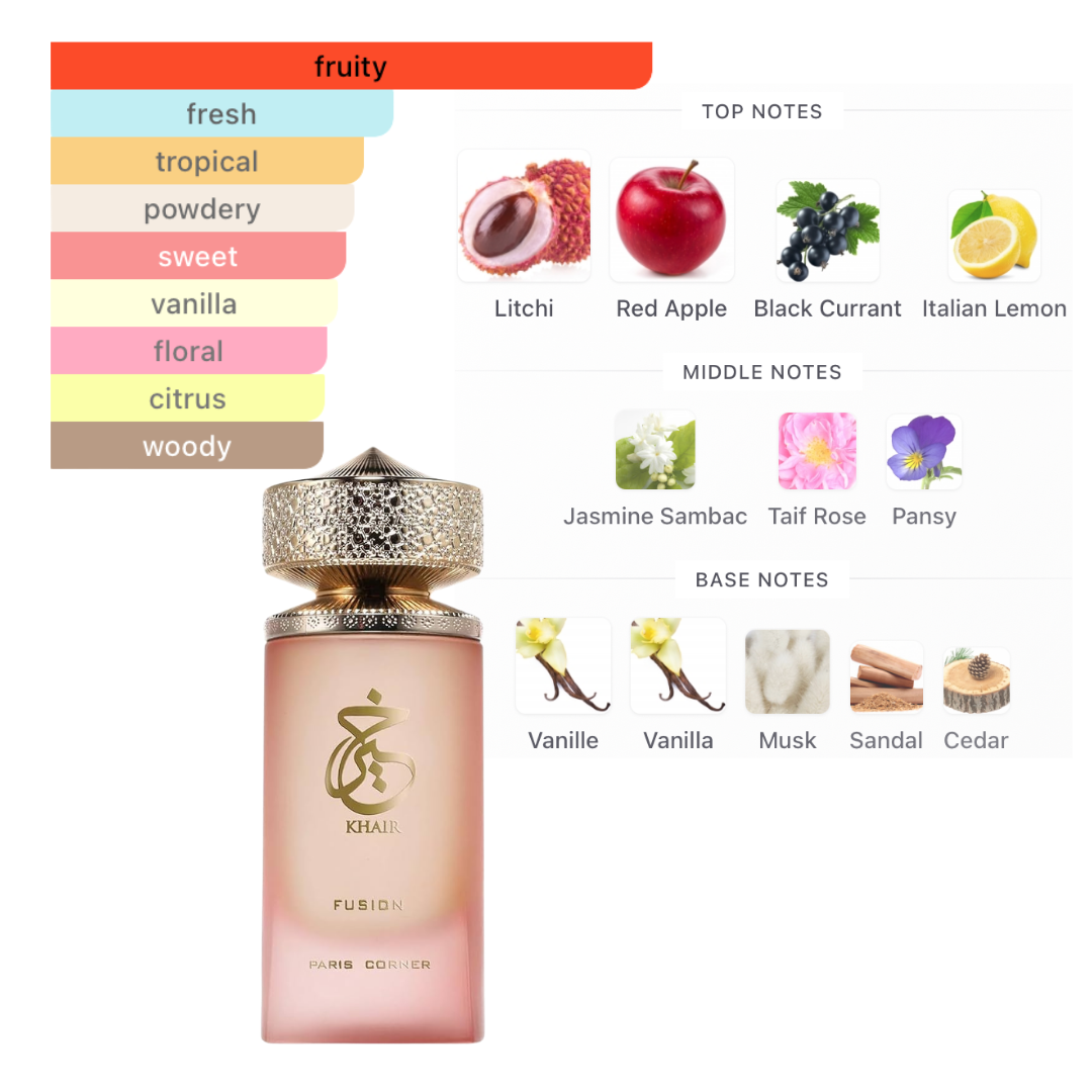 Paris Corner Khair Fusion 3.4 Oz Edp Unisex