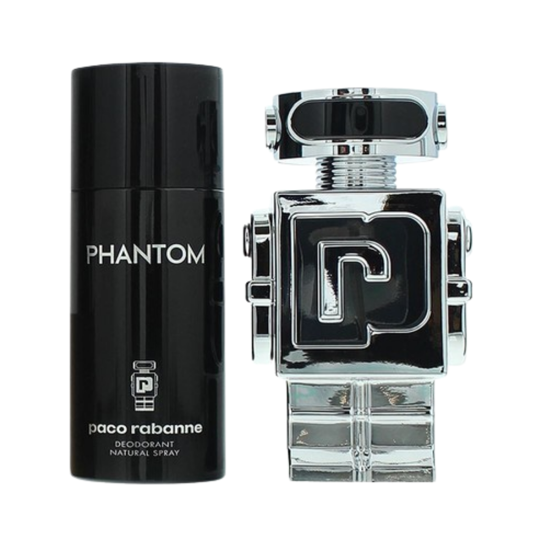 Paco Rabanne Phantom 2Pc Set(3.4 Oz Edt ,5.1 Oz Deo) Men