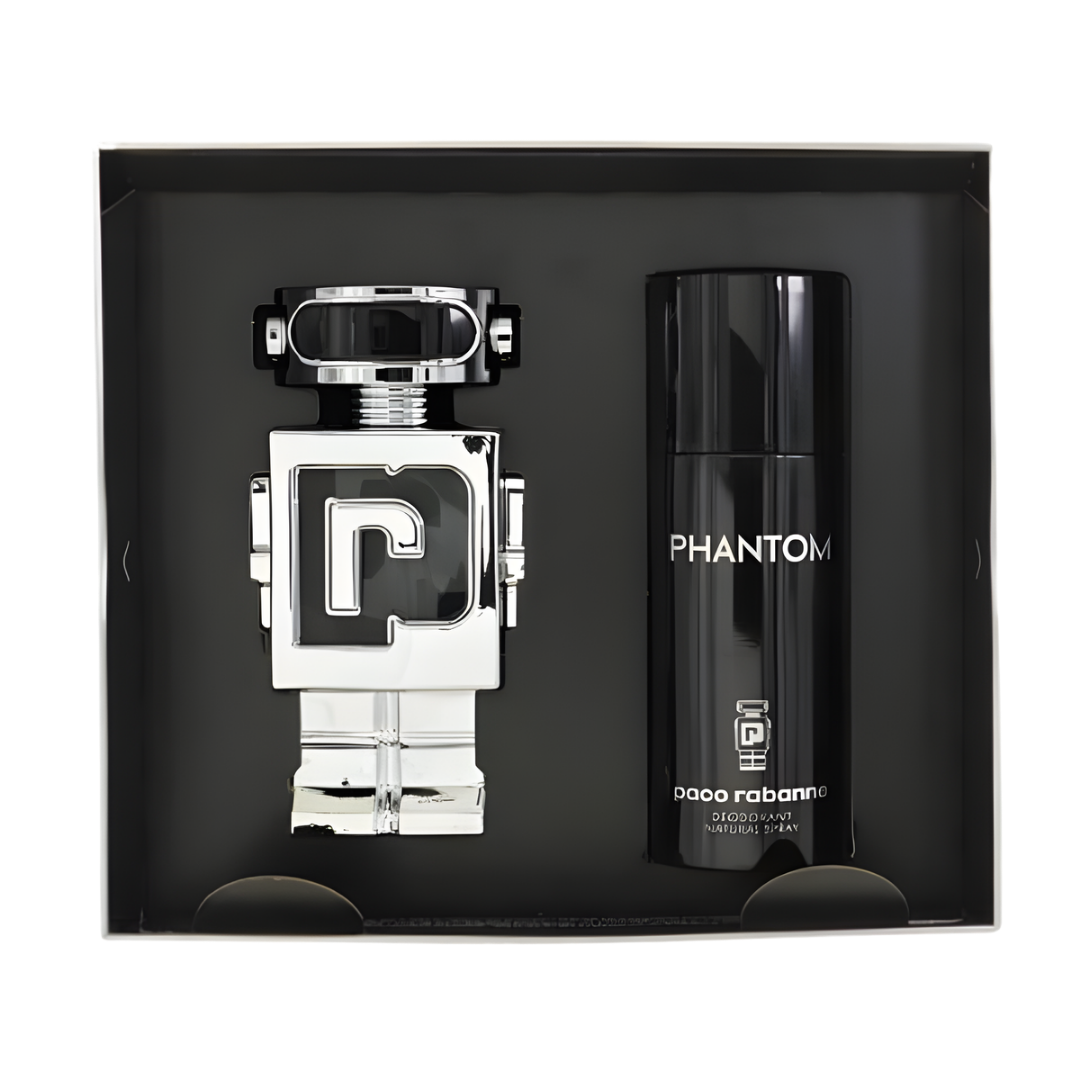 Paco Rabanne Phantom 2Pc Set(3.4 Oz Edt ,5.1 Oz Deo) Men