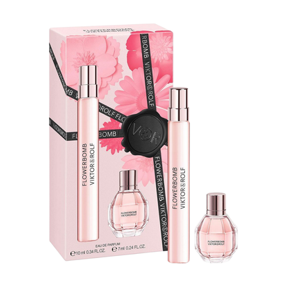 Viktor & Rolf Mini Set Flowerbomb 0.34 Oz Edp/ 0.24 Oz Women