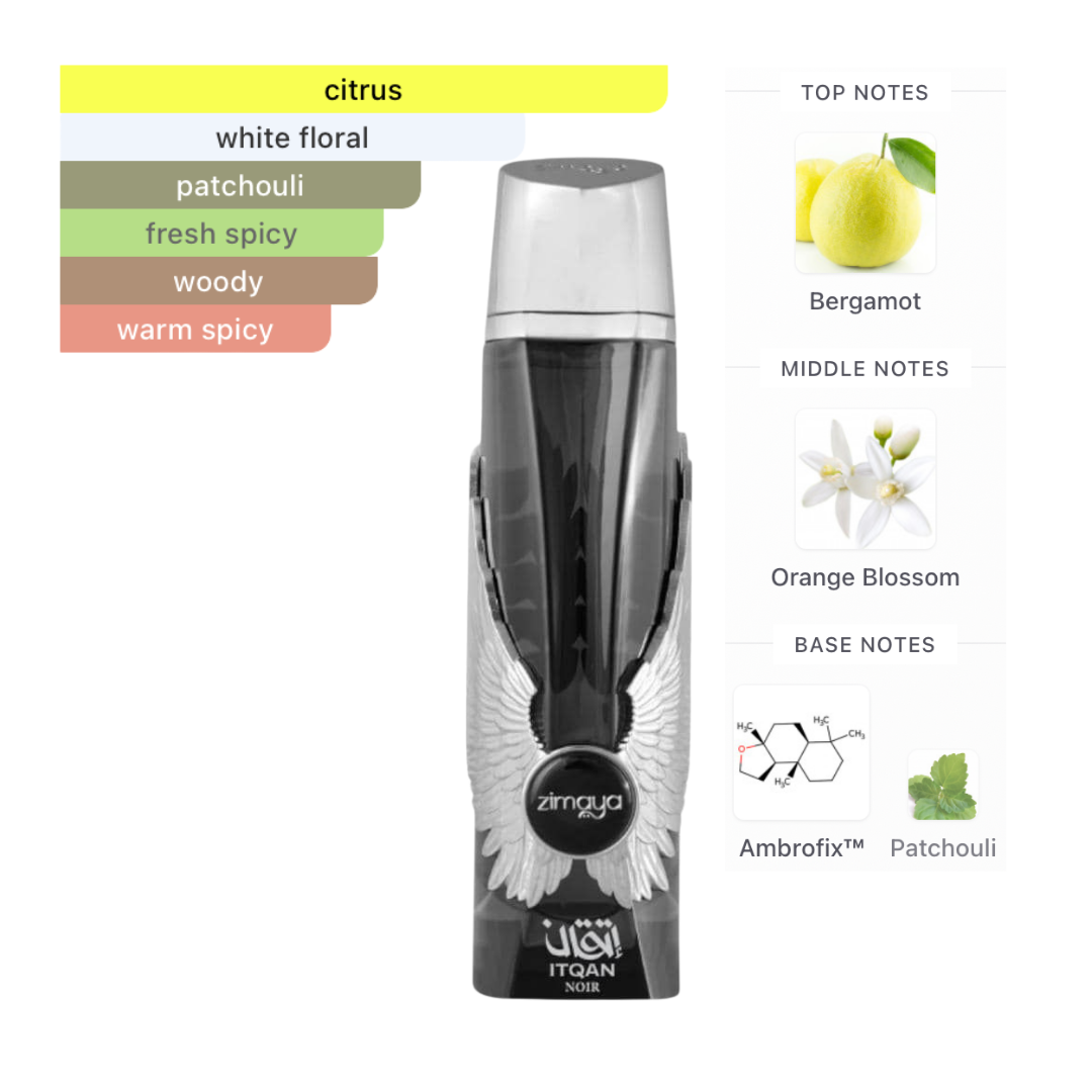 Zimaya Itqan Noir 3.4 Oz EDP Unisex