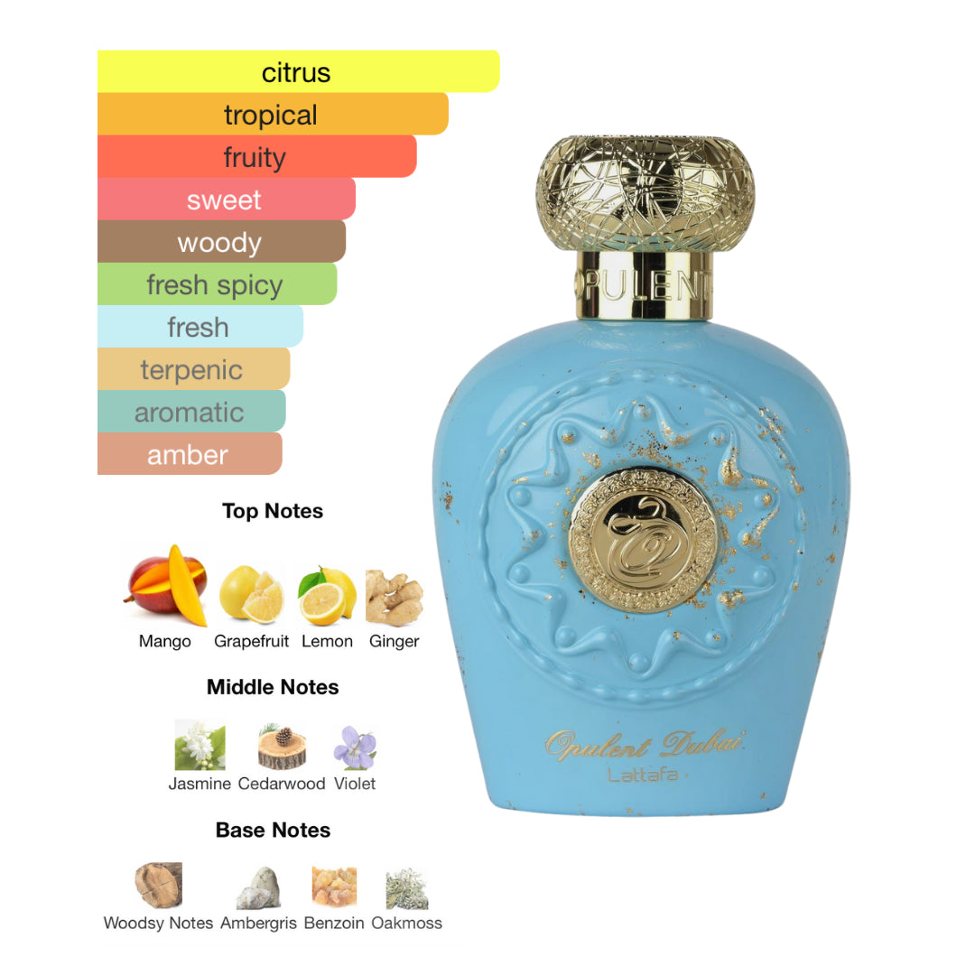 Lattafa Opulent Dubai 3.4 Oz Edp Unisex