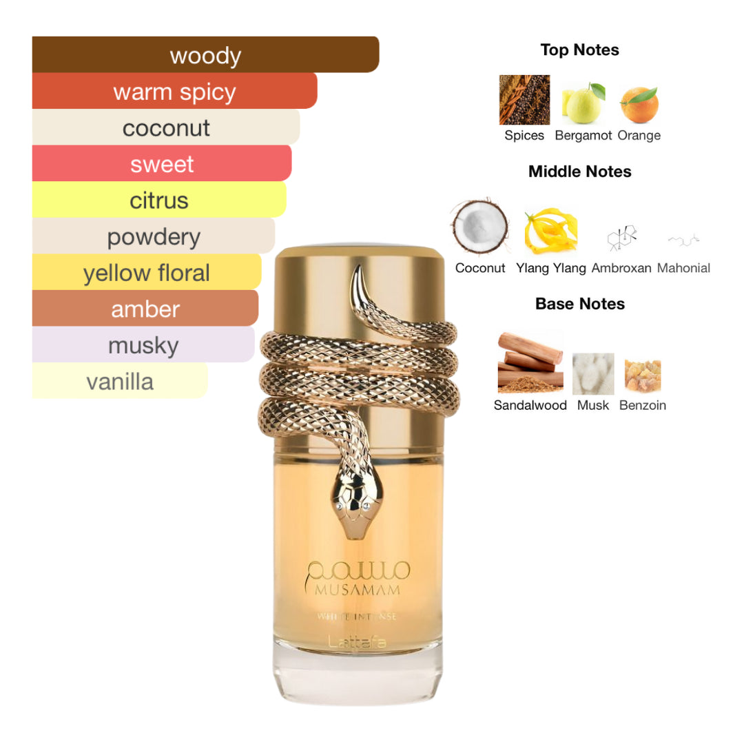 Lattafa Musaman White Intense 3.4 Oz Edp Unisex