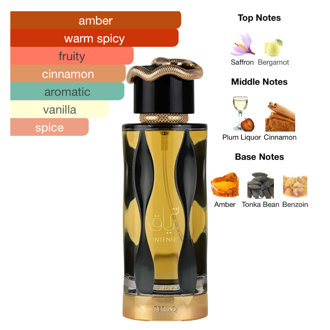Lattafa Teriaq Intense 3.4 Oz Edp Unisex