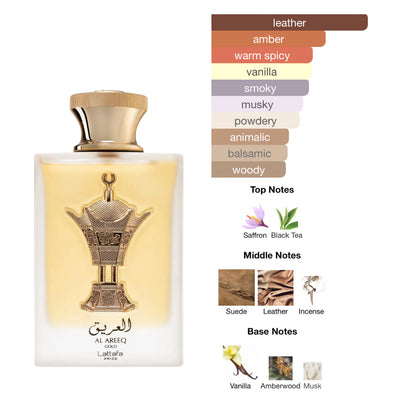 Lattafa Al Areeq Gold 3.4 Oz Edp Unisex