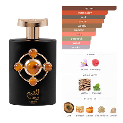 Lattafa Al Qiam Gold 3.4 Oz Edp Unisex