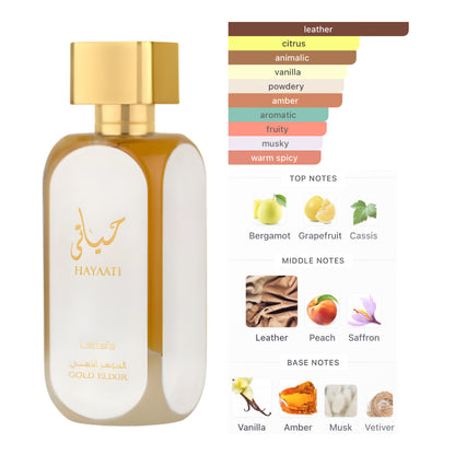 Lattafa Hayaati Gold Elixir 3.4 Oz EDP Unisex