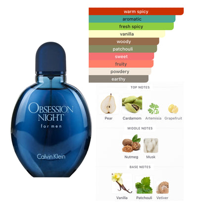 Calvin Klein Obsesion Night 4.2 Oz EDT for Men