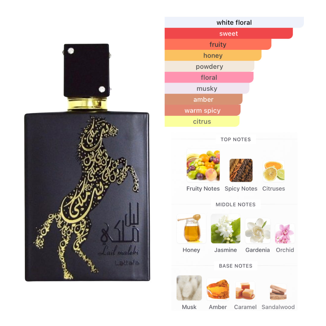 Lattafa Lail Maleki 3.4 Oz Edp Unisex