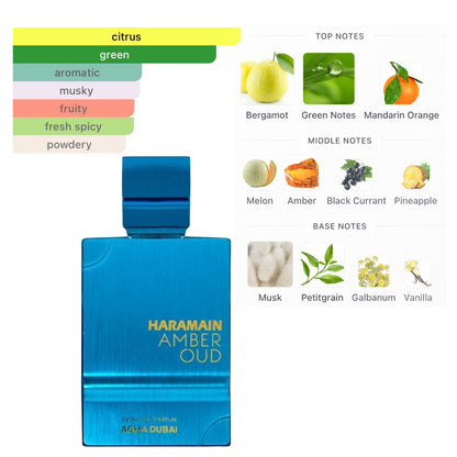 Al Haramain Amber Oud Aqua Dubai Extrait De Parfum 3.38 Oz Unisex