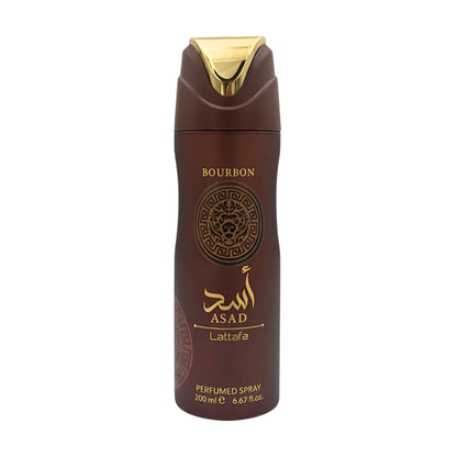 Lattafa Body Spray Asad Bourbon 6.3 Oz Men