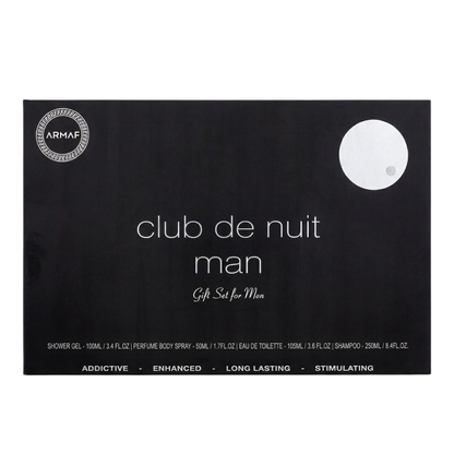 Armaf Set Club De Nuit Club De Nuit Classic 3.4 Oz Edp- 4 Pc Men