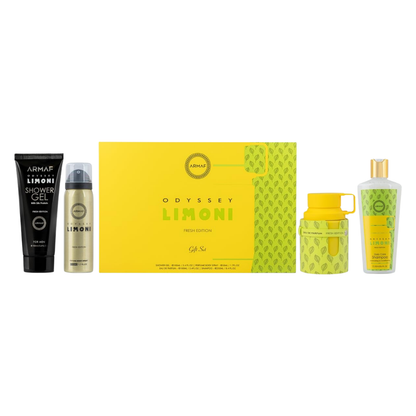 Armaf Set Odyssey Limoni 3.4 Oz 4Pc Edp Men