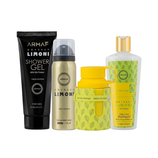 Armaf Set Odyssey Limoni 3.4 Oz 4Pc Edp Men