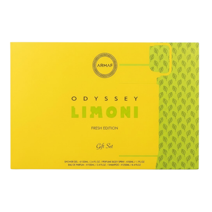 Armaf Set Odyssey Limoni 3.4 Oz 4Pc Edp Men