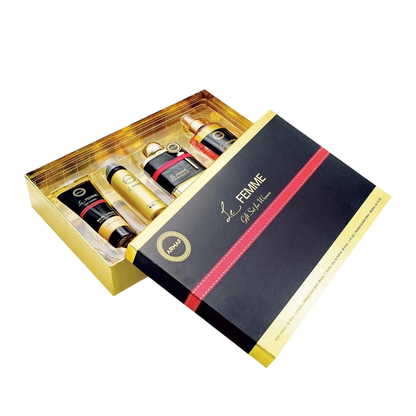 Armaf Set Le Femme 3.4 Oz Edt + Body Lotion 3.4 Oz + Deo 1.7 Oz + Splash 8.4 Oz Women