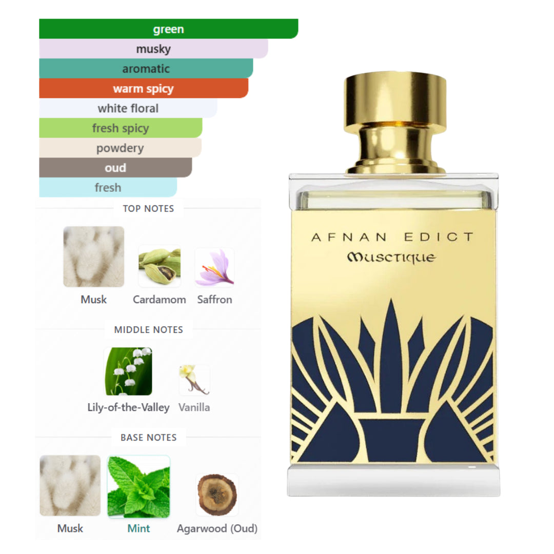 Afnan Edict Musctique 2.7 Oz Edp Unisex