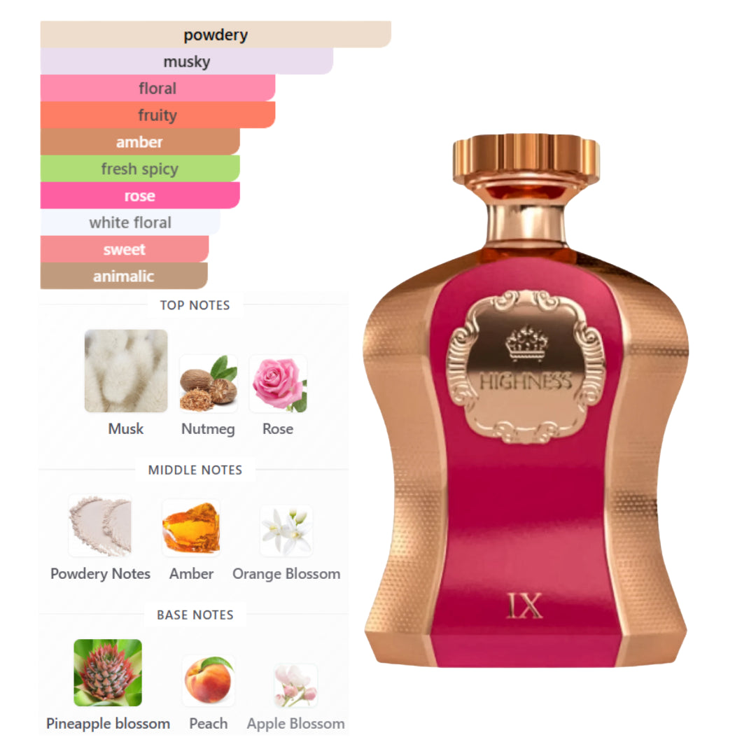 Afnan Ix Her Highness Maroon 3.4 Oz Edp  Women