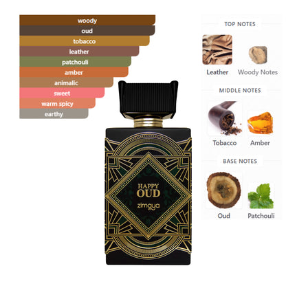 Zimaya Happy Oud 3.4 Oz Edp Unisex