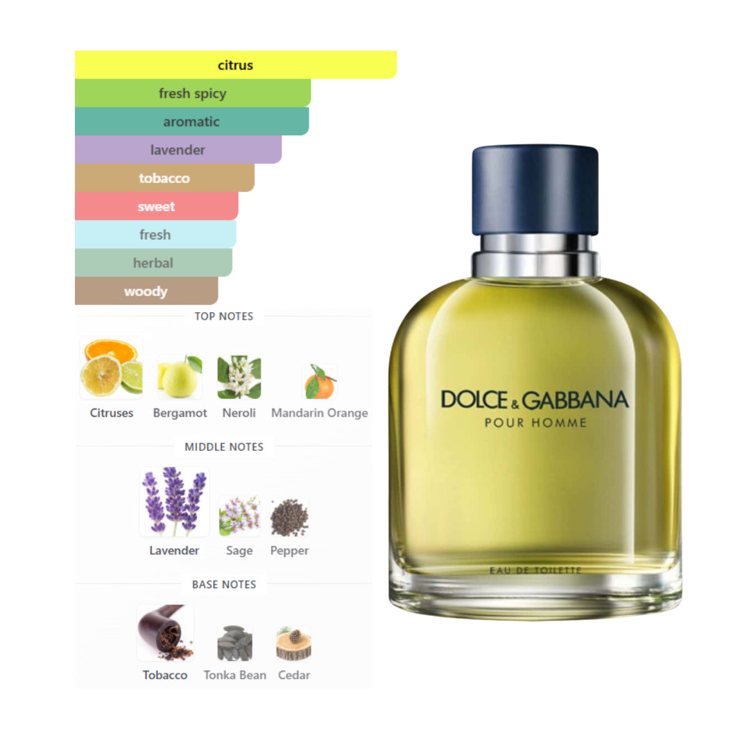 Dolce & Gabbana Pour Homme 4.2 Oz Edt Men