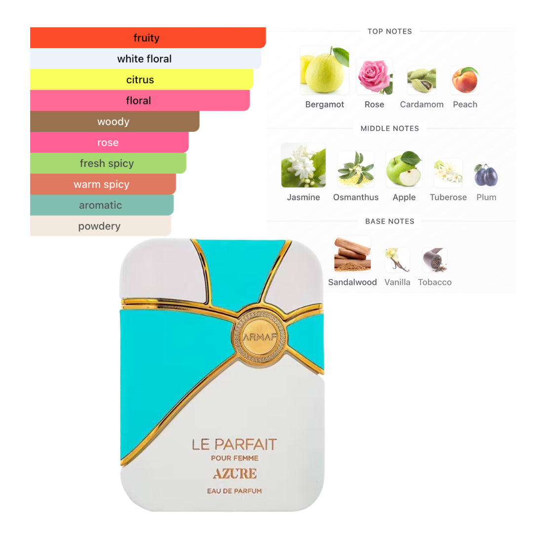 Armaf Le Parfait Azure 3.3 Oz  Edp Women