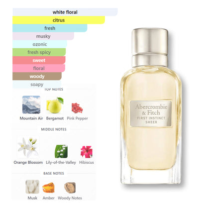 Abercrombie & Fitch First Instinct Sheer 3.4 Oz Edp Women