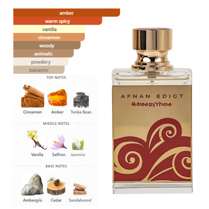 Afnan Edict Amberythme 2.7 Oz Edp Unisex
